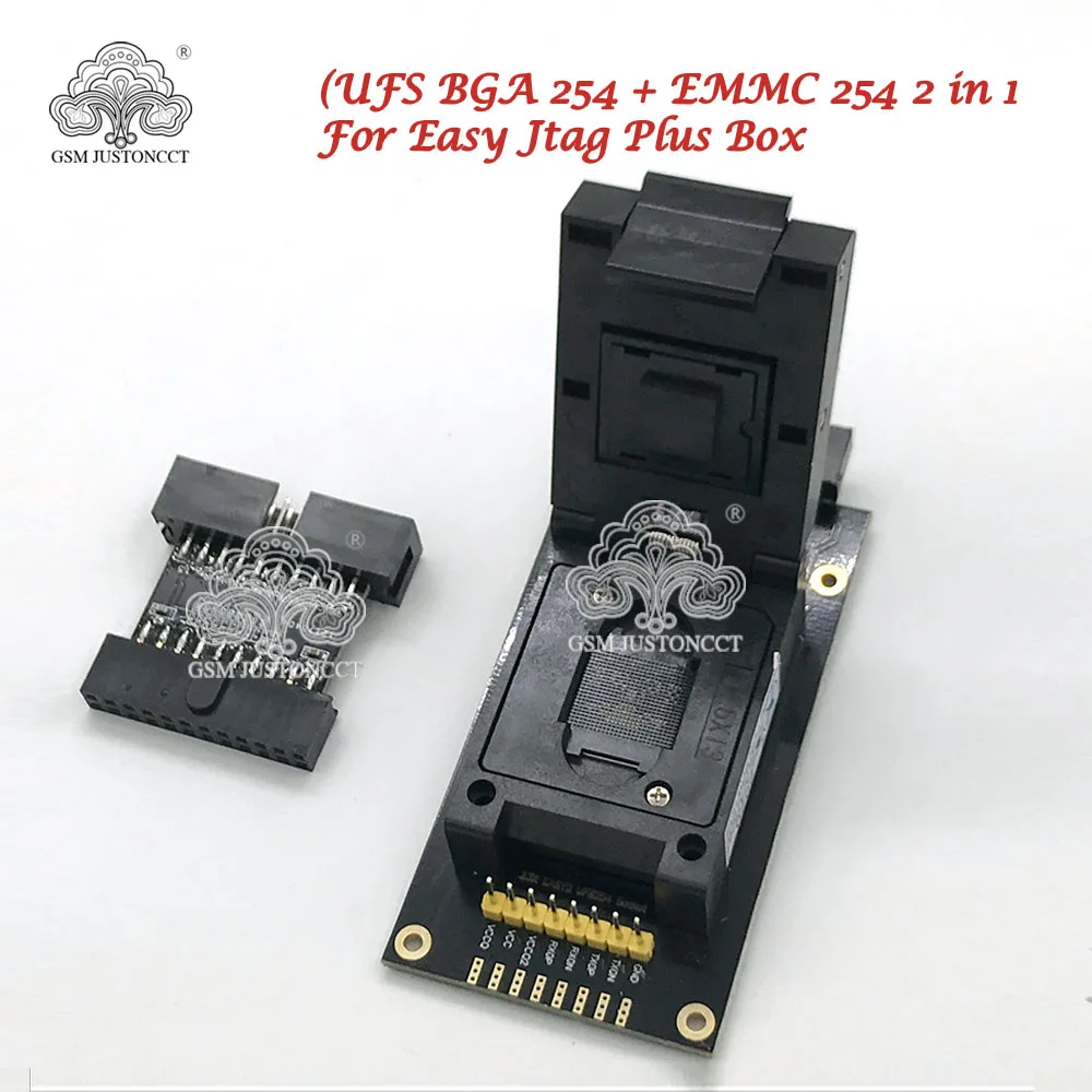 Новинка 2022 оригинальная розетка Easy-Jtag Plus UFS BGA-254 Socket / EMMC 254(EMMC + 2 в 1) адаптер для