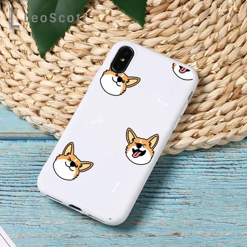 

Corgi Phone Case Candy Color for iPhone 11 12 mini pro XS MAX 8 7 6 6S Plus X 5S SE 2020 XR