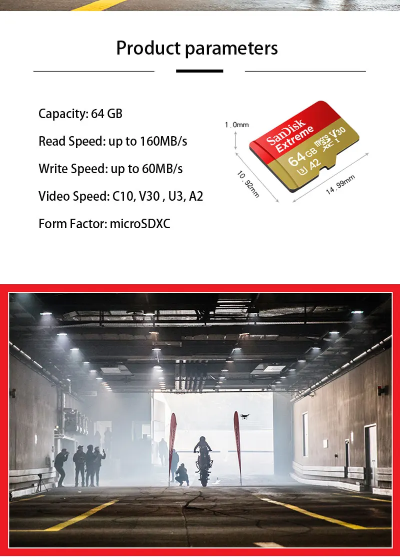 SanDisk Экстрим Micro SD карта 256 ГБ 128 Гб 64 Гб до 160 м/с карта памяти SDXC A2 U3 V30 32 Гб C10 A1 Карта памяти SDHC TF для 4K HD видео