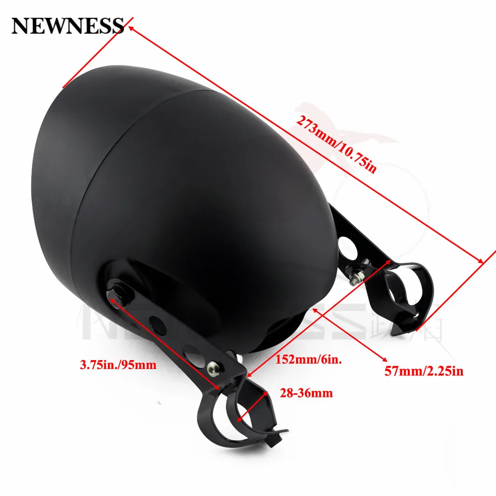 5 75 &quotсветодиодный передний Боковое крепление мотоцикла пуля головы светильник