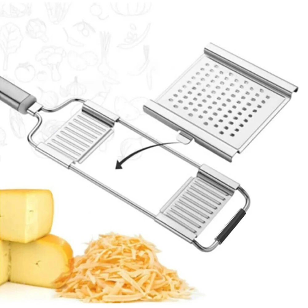 

1PC Kitchen Vegetable Zester Multi-purpose Grater Stainless Steel Shredder Household Durable Slicer Kitchen Cutting Tools