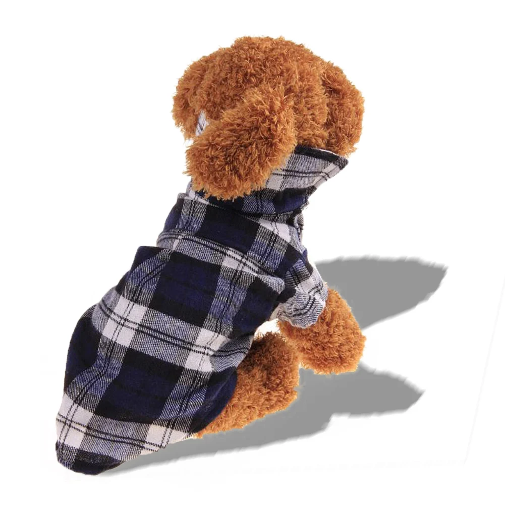 

Pet Dog Plaid Shirt Dogs Clothes for Small Dogs Spring Summer Dog T-shirt for Chihuahua Yorkshire Pet Clothings Pets Shirts