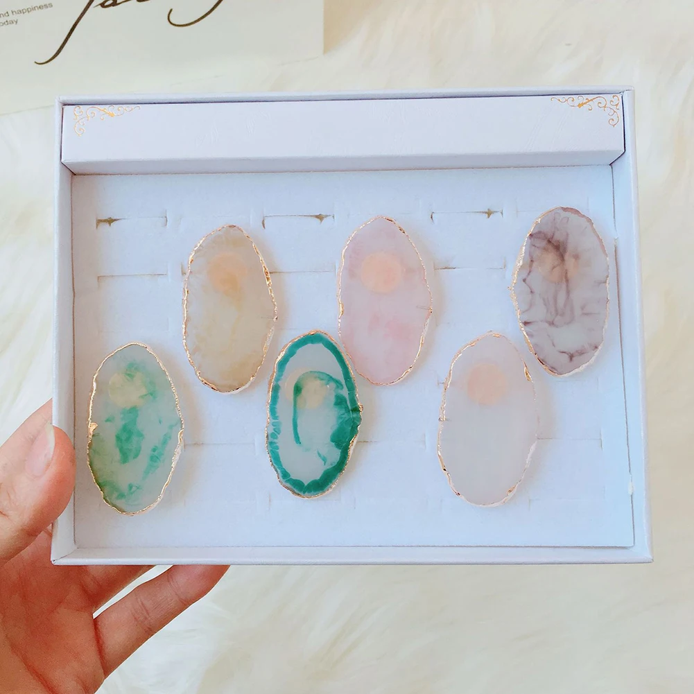 Полимерная Палитра для ногтей художественное кольцо на палец пластина держатель