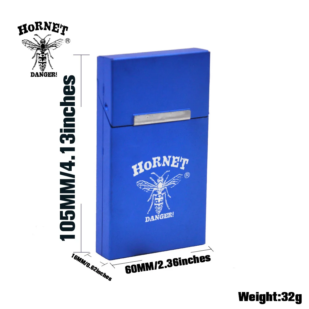 Алюминиевый Чехол для сигарет Hornet Danger 16 мм * 60 105 тонкий чехол держатель жесткий