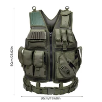 men strategic vest multi pocket detachable assault combat vest hunting clothing outdoor game protective gear