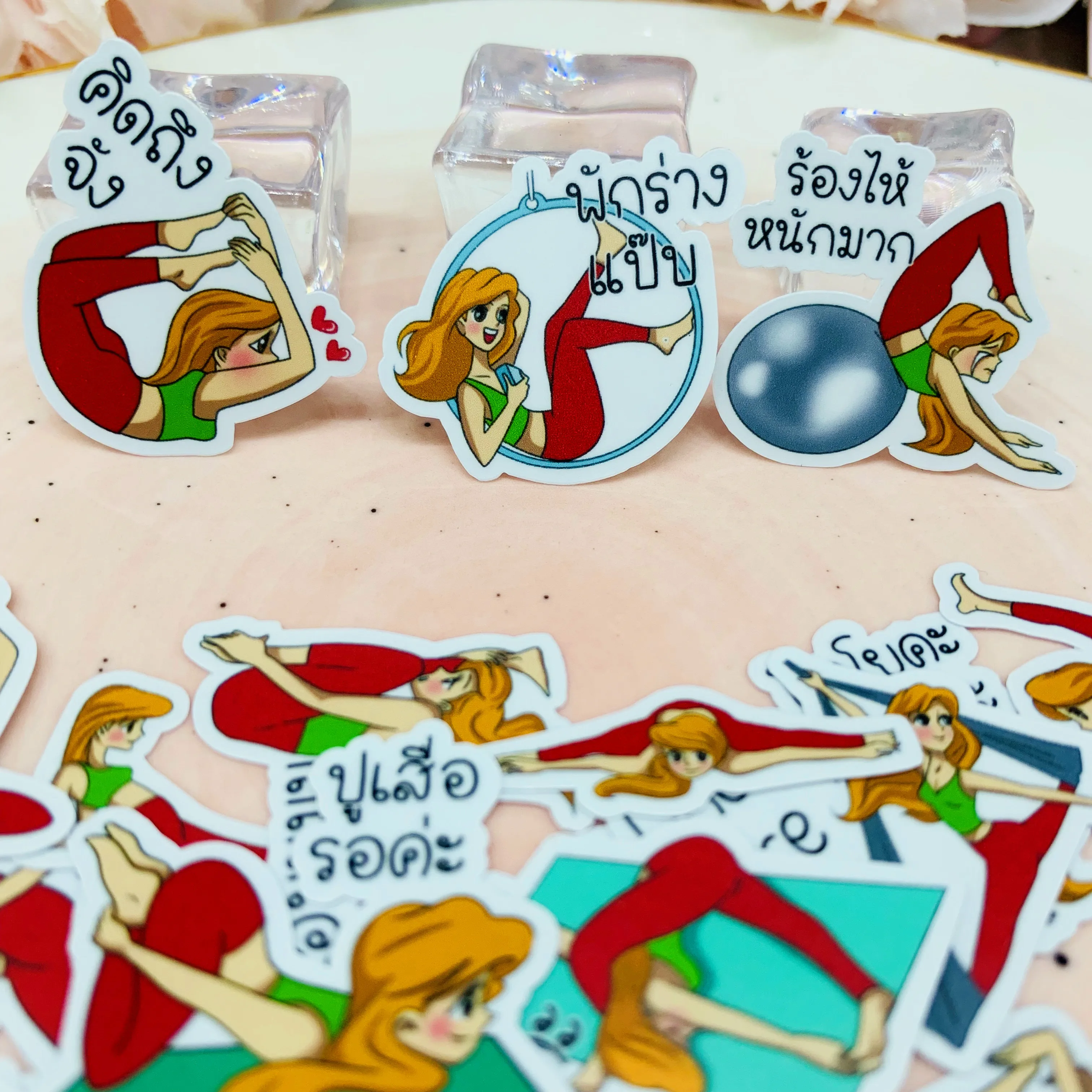 40 шт. детские наклейки-книжки для занятий йогой | Игрушки и хобби