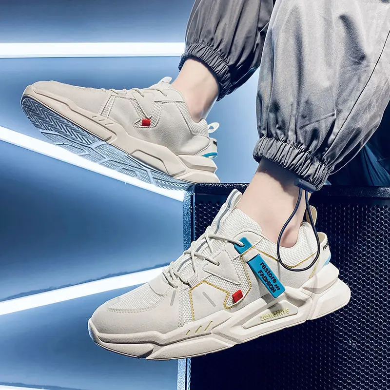 

Fashion Sneakers Men Casual Shoes Breathable Male Footwear Lace Up Walking Shoe