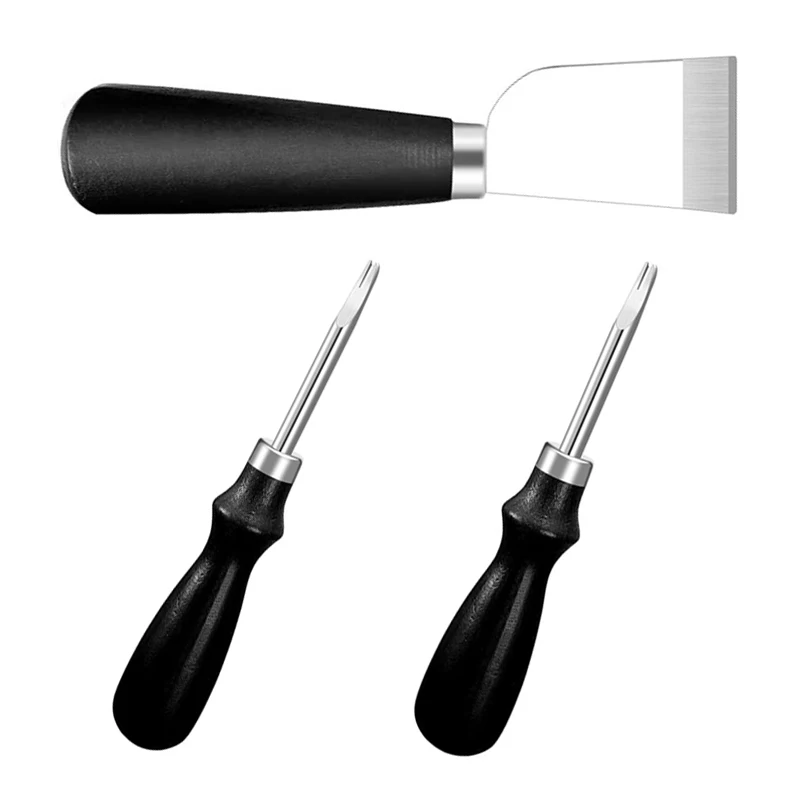 1 шт., кожевенный нож с деревянной ручкой 1 шт., кожевенный нож с деревянной ручкой