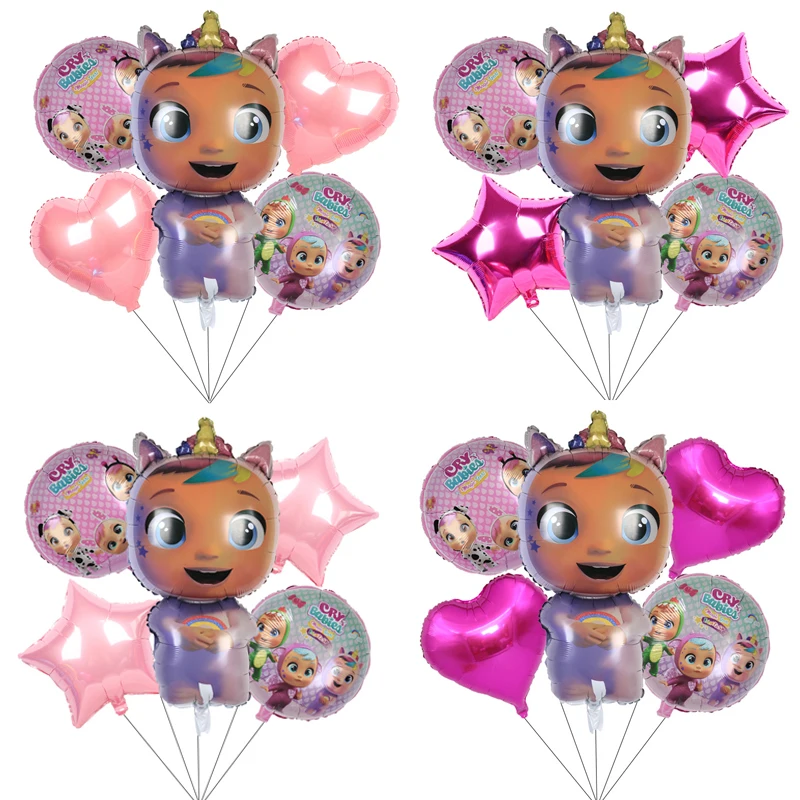 Новинка 5 шт. воздушные шары для младенцев кукла гудок Uni Horn Плачущие Детские из