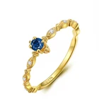 Женское кольцо с кристаллами, обручальное кольцо золотого цвета с кристаллами