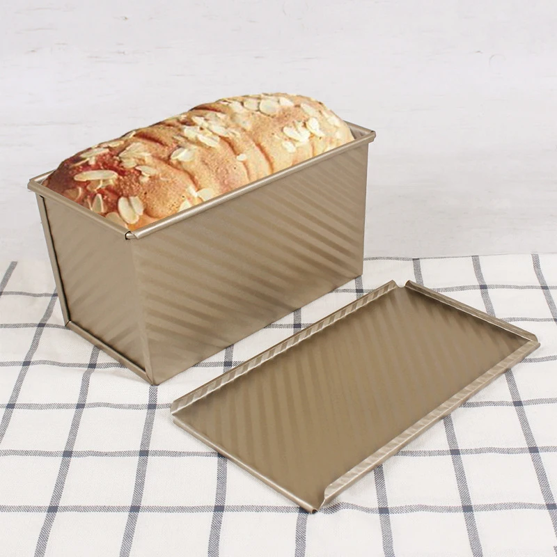 

Non-Stick Toast Box With Lid Loaf Pan With Cover Bread Baking Tools Cake Toast Bread Mould Cake Decorating Tools Cocina
