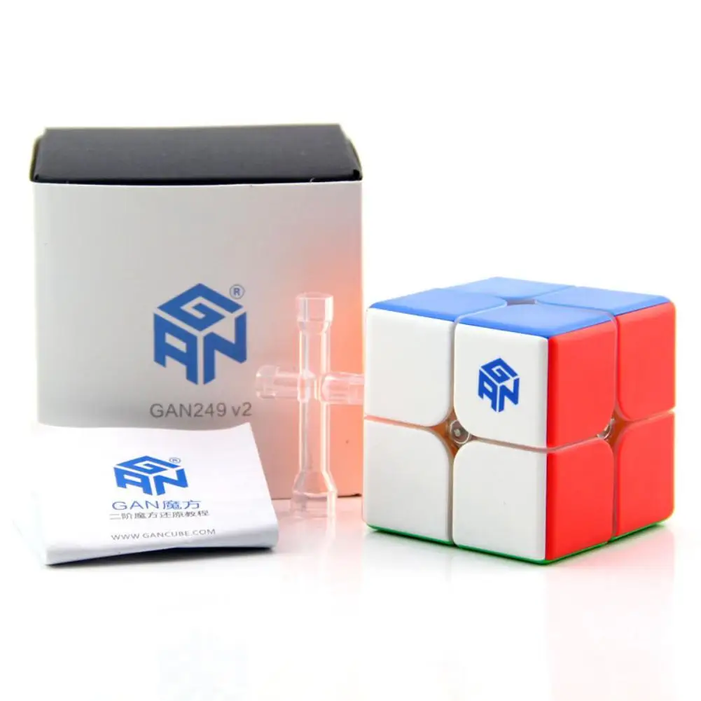 

GAN249V2M 2x2x2 Magic Cubes 3D Puzzle Colorful Speed Cube Learning Education Toys for Children stress reliever