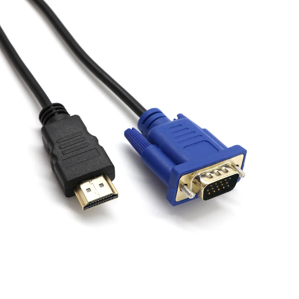 Высококачественный HDMI-совместимый к VGA кабель штекер-штекер 1 8 м видеоадаптер