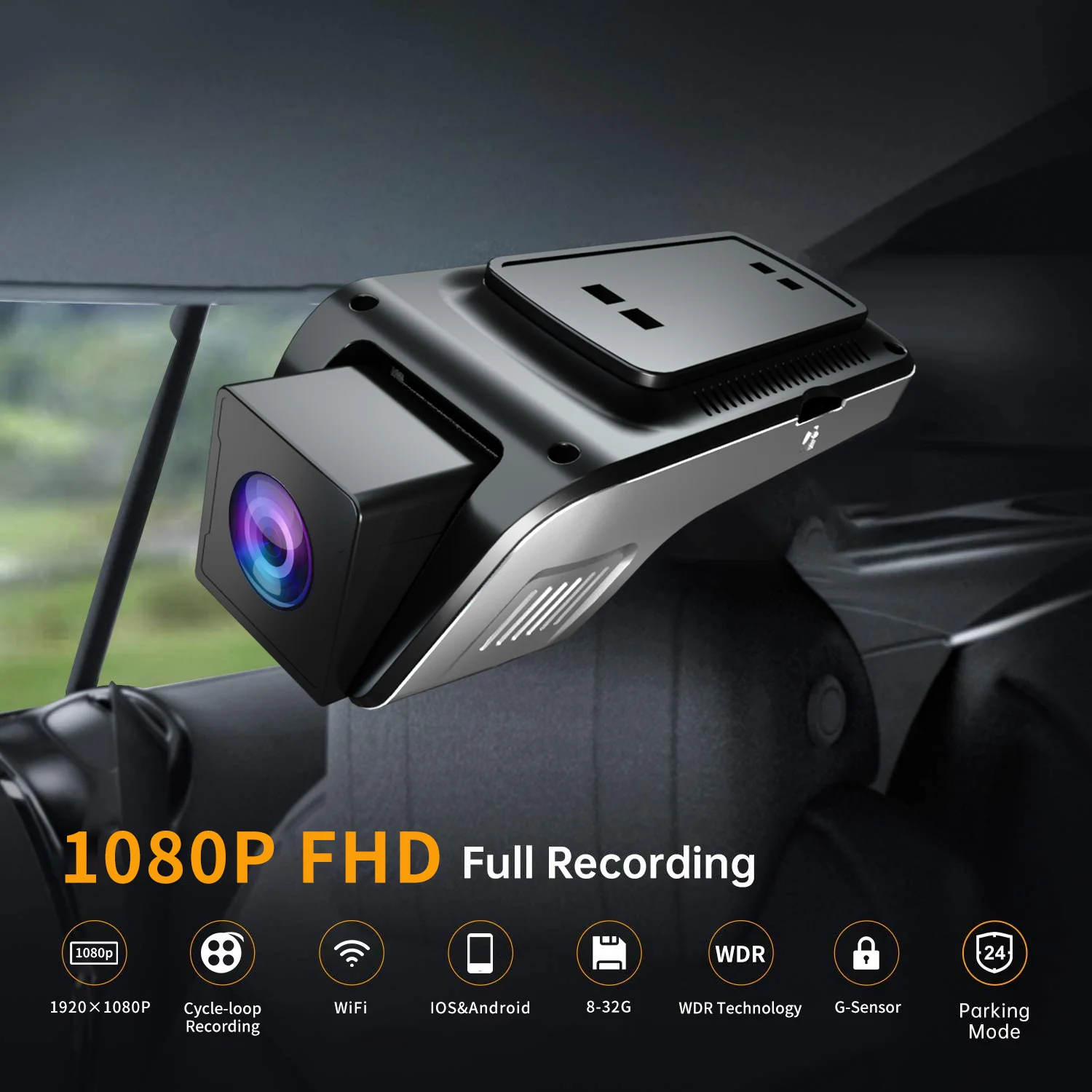 Обновленный Автомобильный видеорегистратор 1080 P на Android регистратор с Wi-Fi