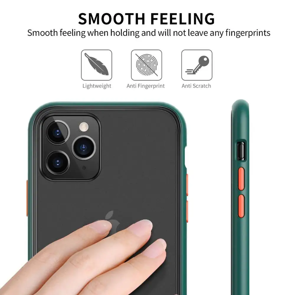 Для iPhone X XS XR Max 8 7 6 6S Plus 11 Pro чехол, противоударный прозрачный Гибридный Силиконовый чехол, брендовая Прозрачная мягкая задняя крышка