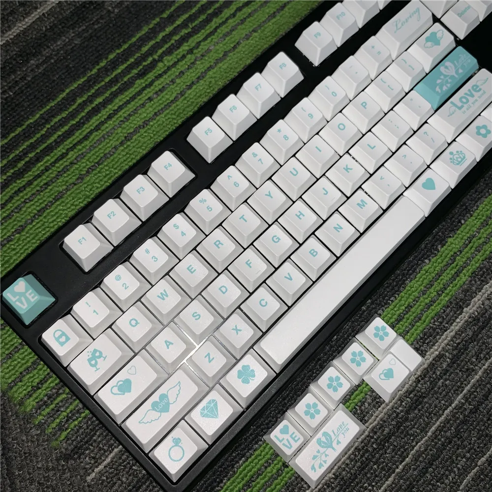 Любовь клавишные колпачки из ПБТ полный Наборы/краситель подкровать keycap/механическая клавиатура Pbt вишня профиль