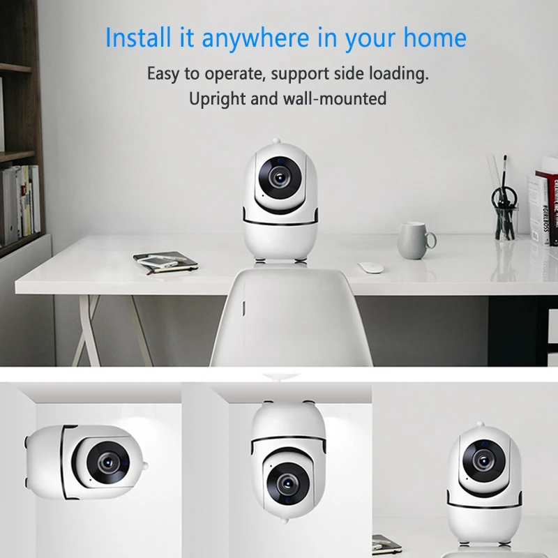 

720P Monitor, Wireless Wifi Mobile Phone Cloud Remote High-Definition Baby Monitor Suitable for Home