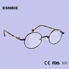 ESNBIE, высококачественная металлическая круглая оправа для очков из сплава для женщин и мужчин, винтажные овальные прозрачные линзы, модные оправы для очков