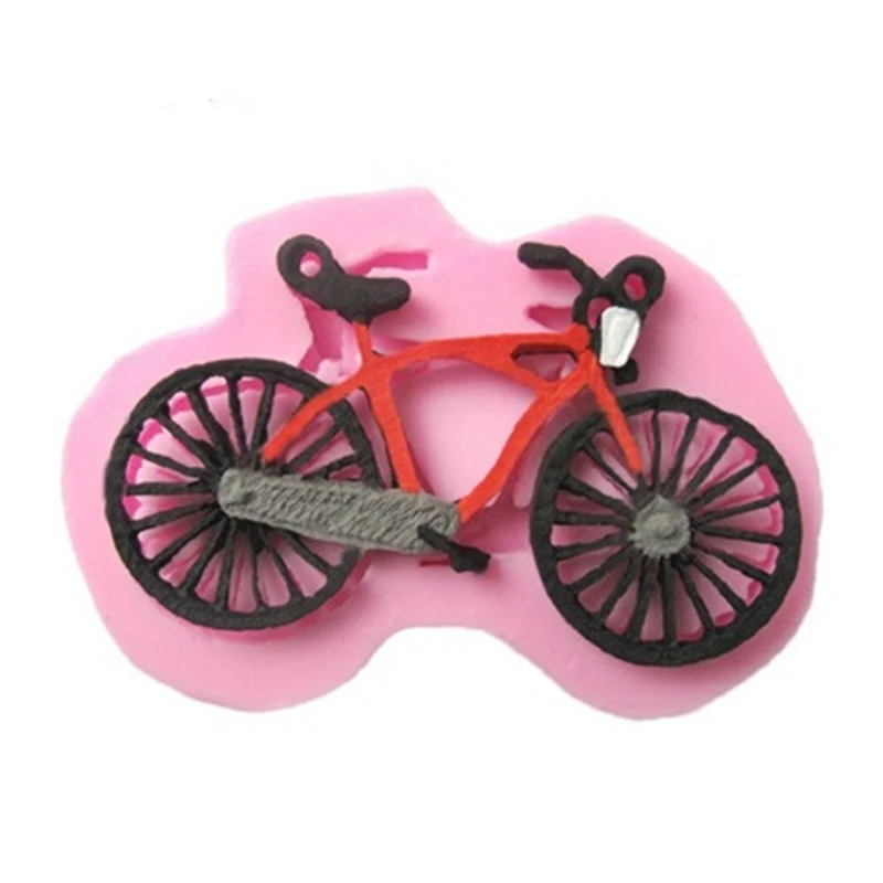 2 шт./лот сделай сам инструмент для украшения торта велосипед 3D силиконовые формы