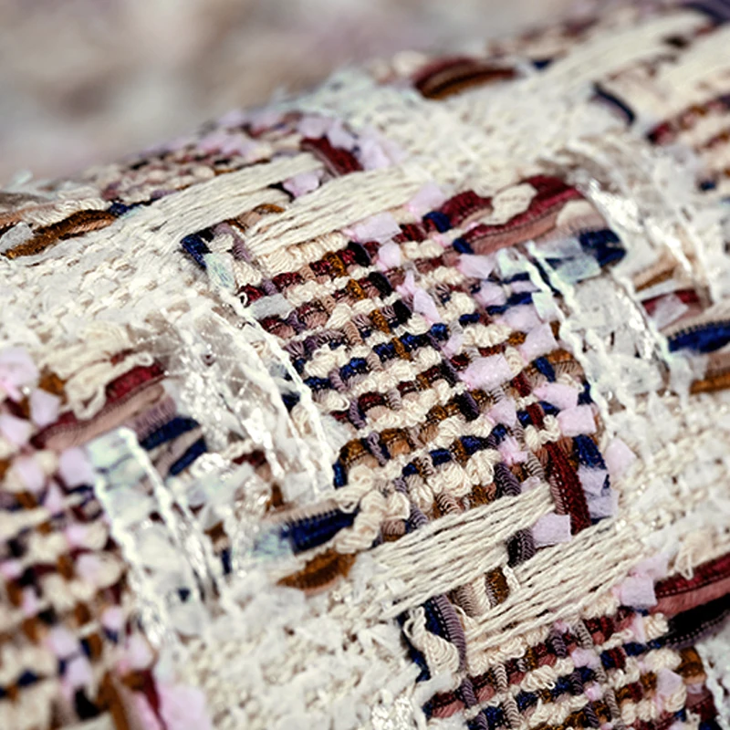 19 Весна и осень Новый полиэстер хлопок твидовая ткань для женщин пальто 150 см