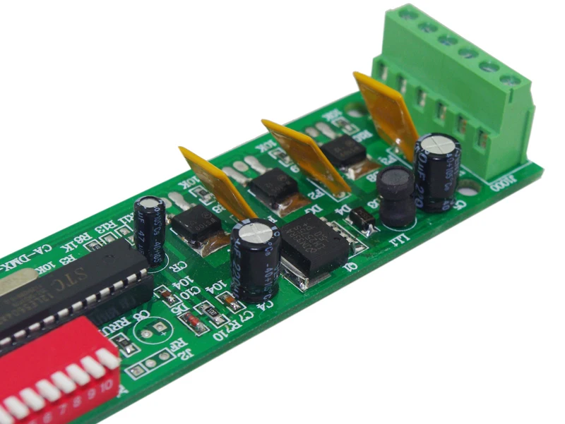 Оптовая продажа 3CH канал с RJ45 легкий DMX512 светодиодный декодер контроллер|dmx512