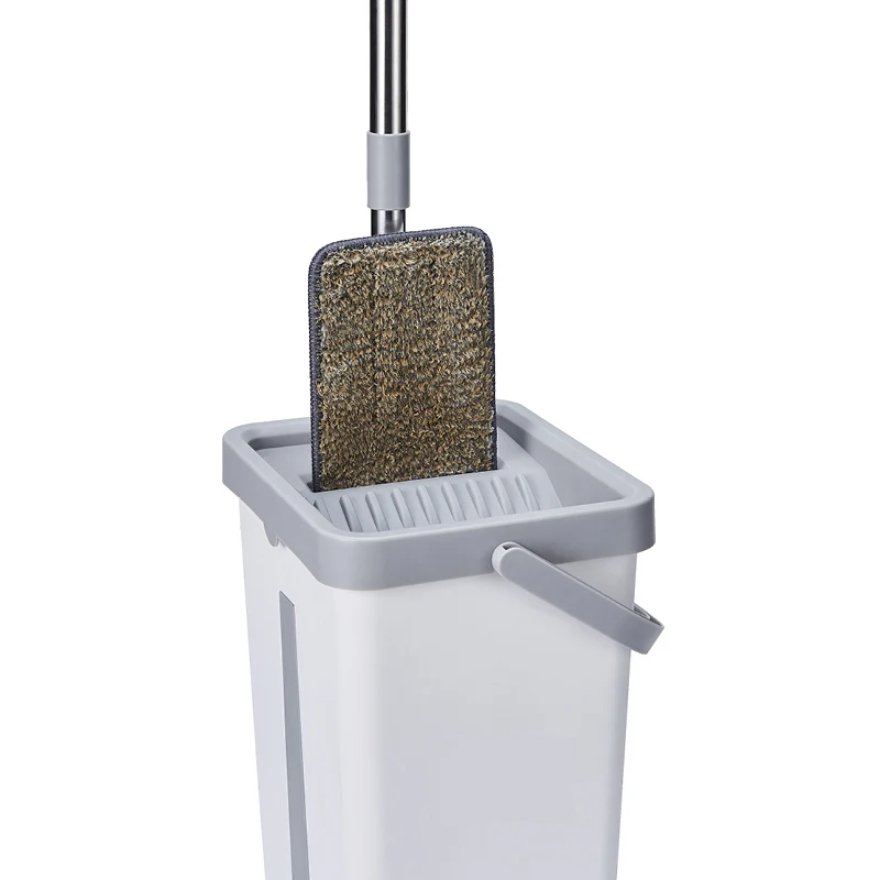 Швабра из микрофибры с ведром и отжимом для деревянного пола|Швабры| |