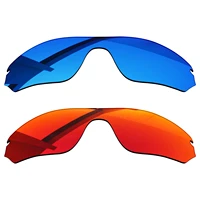bsymbo 2 pairs winter sky agate red polarized replacement lenses for oakley radar edge oo9184 frame