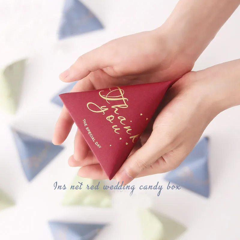 

Baby shower party favor candy boxes diy Unique burgundy blue pink green paper packaging wedding chocolate gifts box for guests