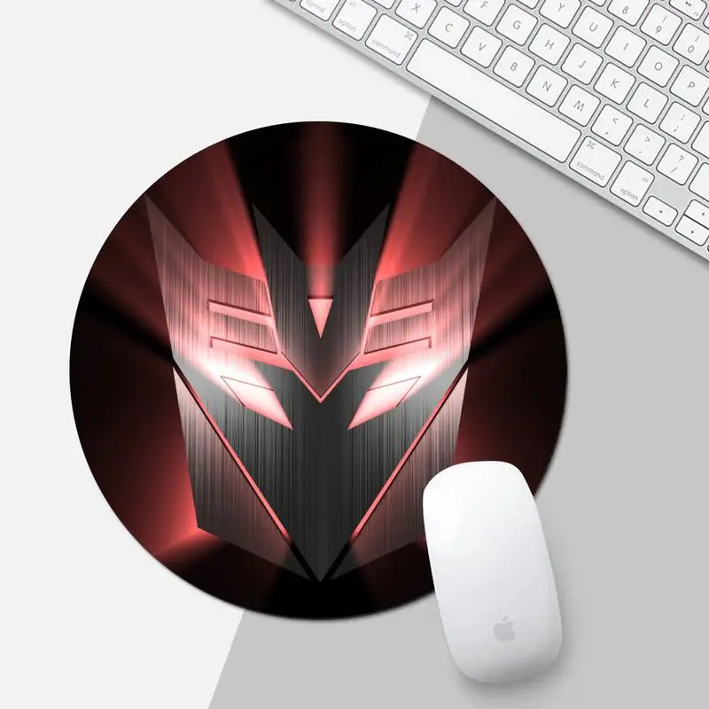 

Transformers Cool Sci-Fi Gamer Mice Mousepad Desk Mat Protect Game Office Work Round Mouse pad Mat XL Non-slip Laptop Cushion