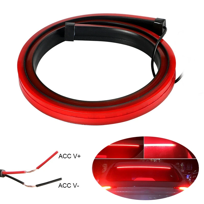 

1PCS 1040mm Auto High Mount Brake Stop Lights Accessories Car Styling High Additional Brake Lamps Warning Turn Signal LED Strips