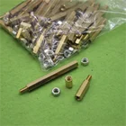 Набор медных муфт с винтом и гайкой для самостоятельного ремонта умных автомобилей, аксессуаров, шасси резервуара для макетной платы Arduino