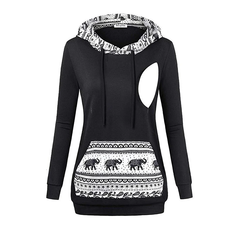 Осенне-зимние теплые толстовки для кормящих матерей беременных грудью женщин