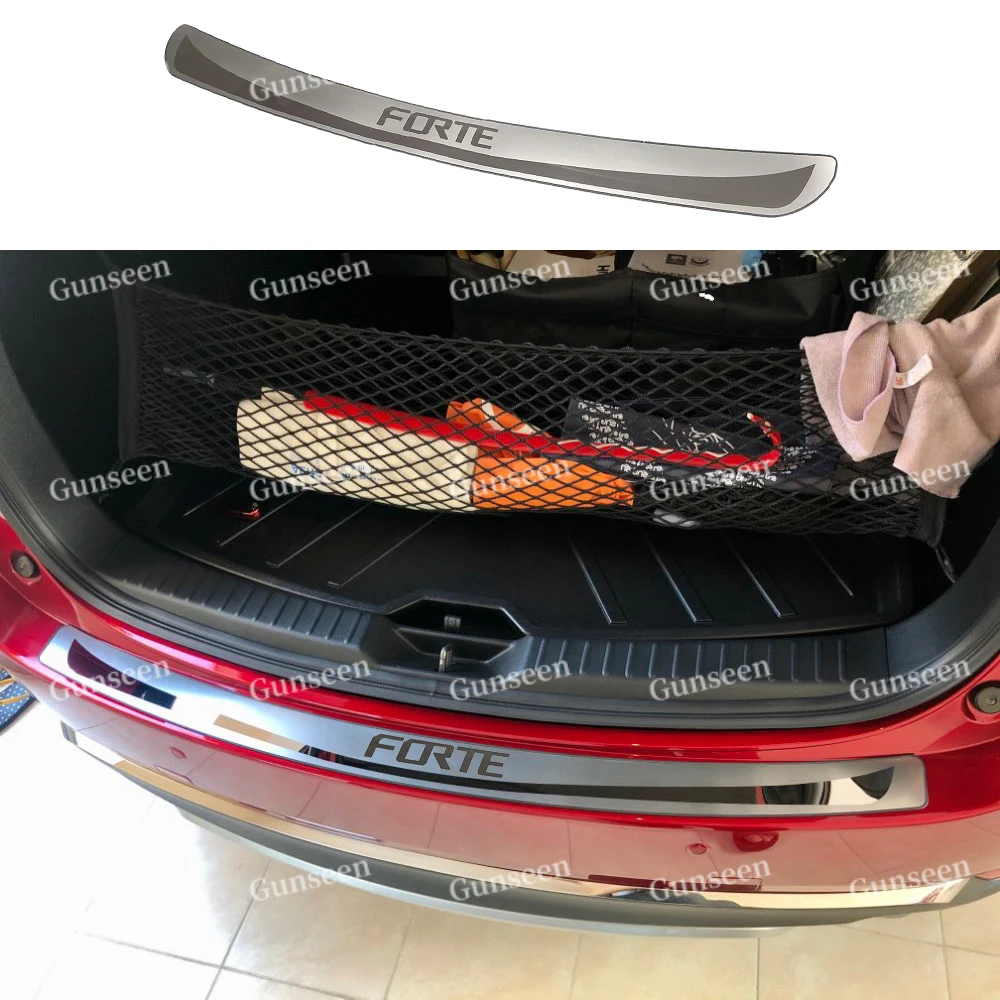Для Kia Forte накладка на багажник Накладка наклейка задний бампер для автомобиля
