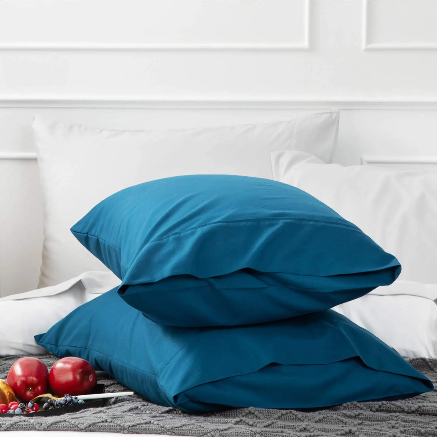 100% королевская стандартная атласная шелковая наволочка для подушки из