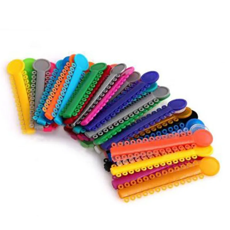 

40Pcs / Pack Dental Orthodontic Materials Transparent Color Ligature Ties Rubber Band Elastic Dentist Products