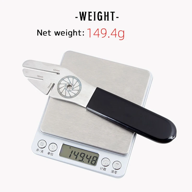 

New Bicycle Disc Brake Rotor Alignment Truing Tools Bike Gap Repair Adjustment Durable Stainless Steel Wrench