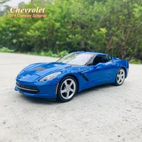 maisto 124 2014 chevrolet corvette stingray simulation alloy car model crafts decoration collection toy tools gift