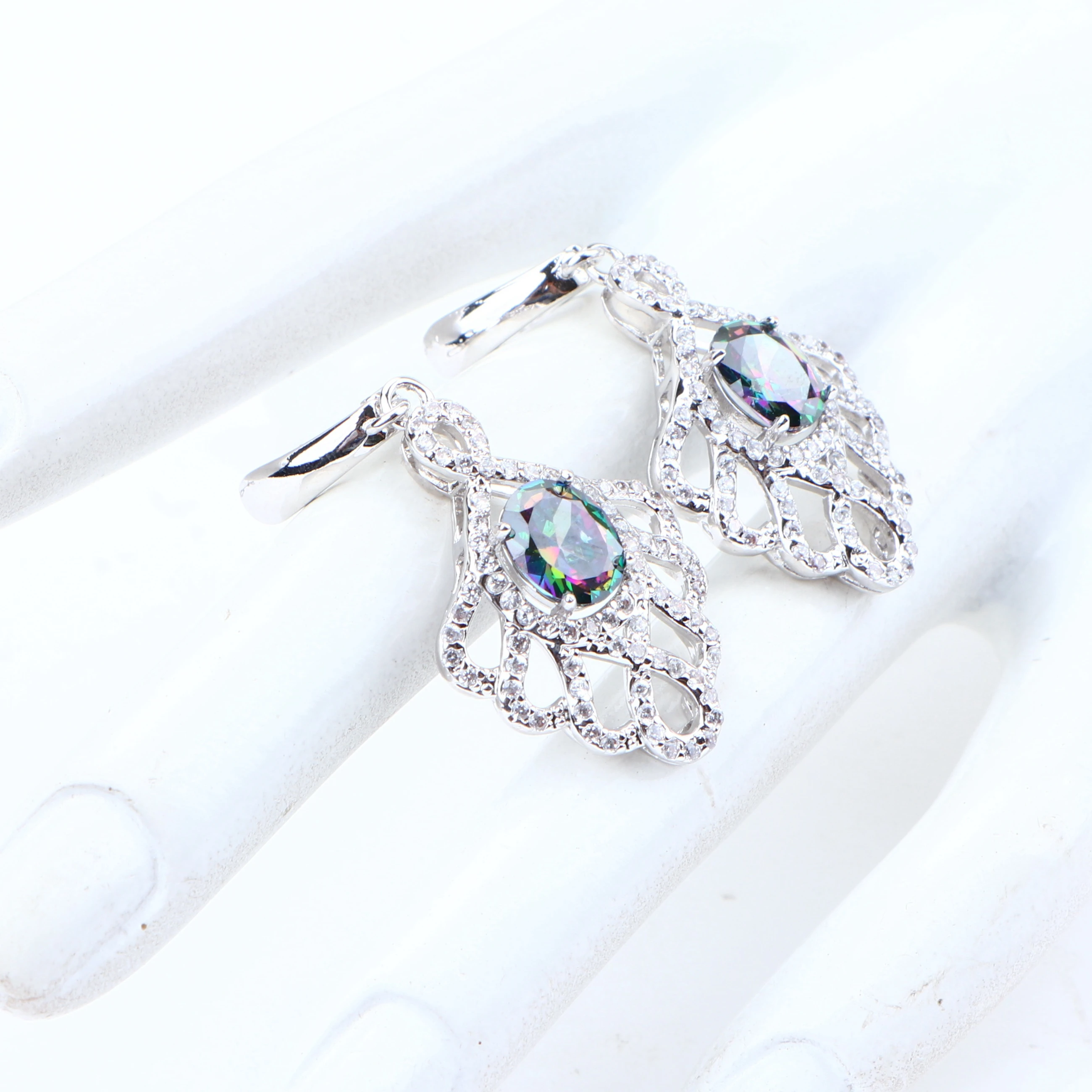 Серебряные ювелирные изделия 925 для невесты свадебный браслет искусственные