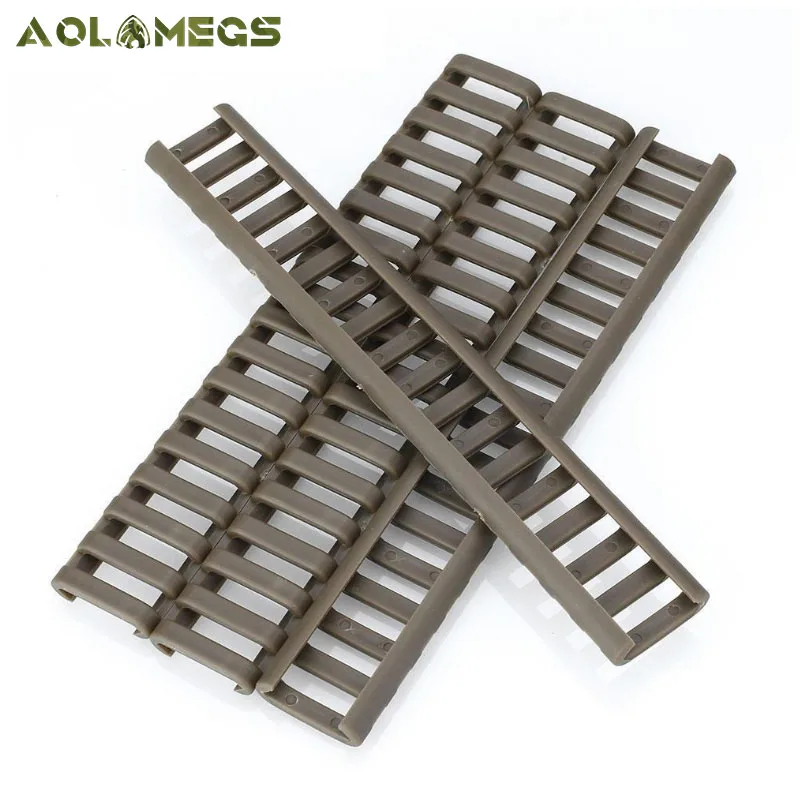 

4 Pack 18-Slot Rails Set 720mm Nylon Tactical Ladder Rail Cover Gun Accessories