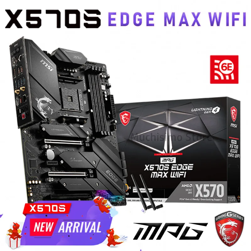 

AM4 MSI MPG X570S EDGE MAX WIFI Motherboard AMD X570 Support AMD R9 R7 R5 R3 Ryzen CPU AMD X570 Gaming Mainboard AM4 DDR4 New