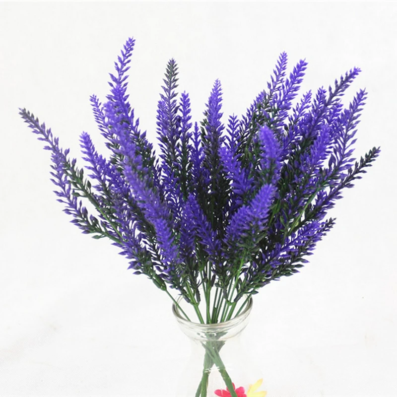 Искусственный цветок лаванды искусственный для рабочего стола украшение