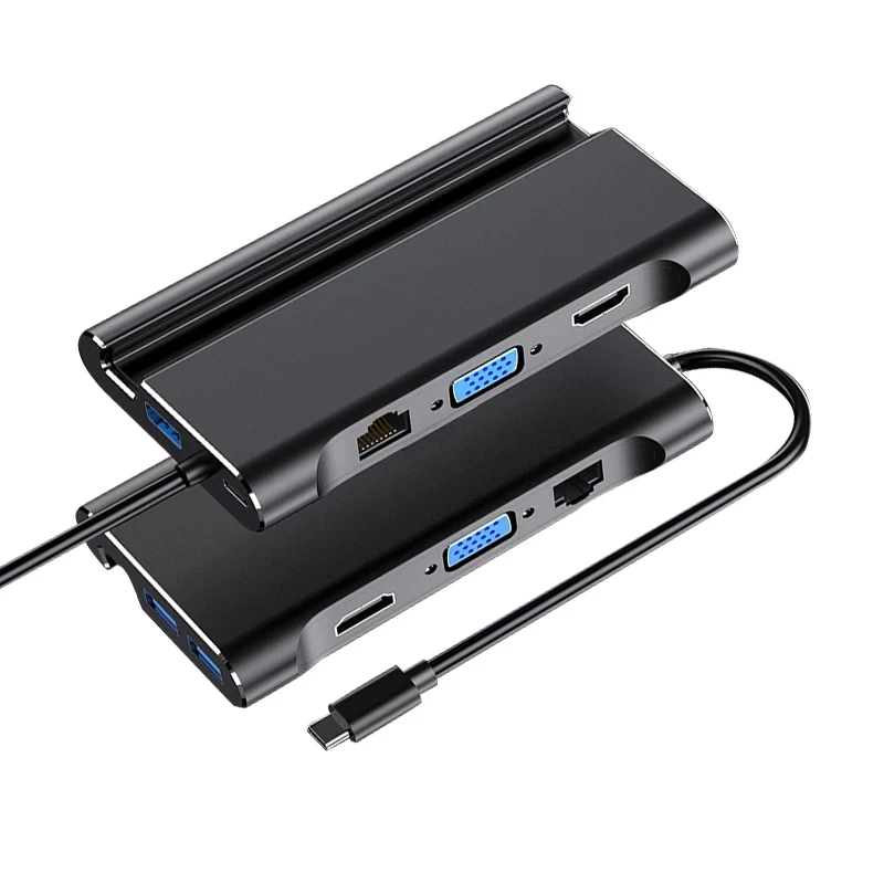 Тип C базовый разъем USB 3 0 HDMI для VGA RJ45 PD ноутбука MacBook Pro HP поверхность Dell Estacao Dex Lenovo