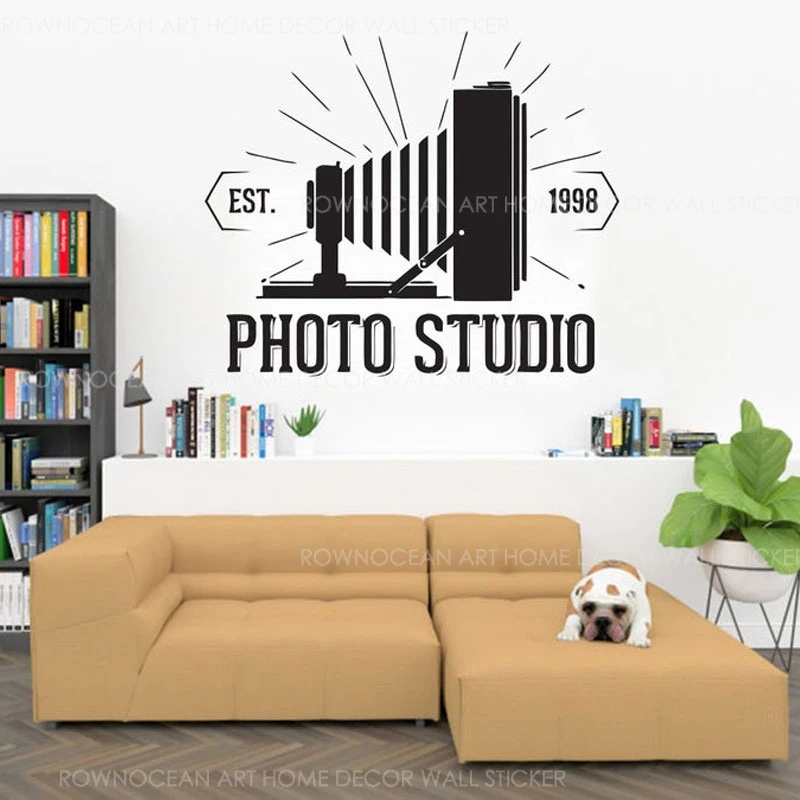 Индивидуальный магазин фото студия имя камера фотографа дизайн интерьера стены