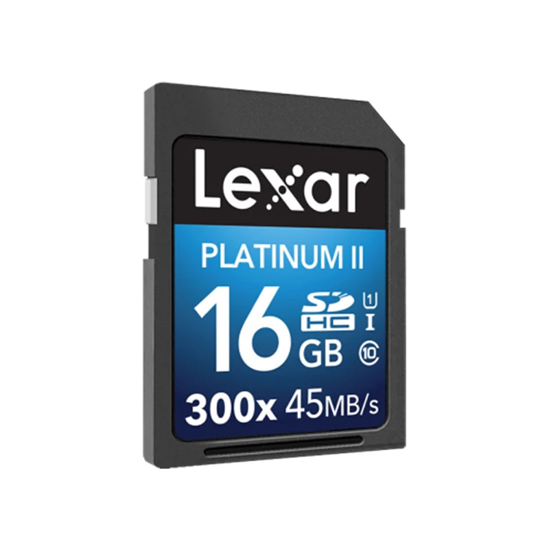 SD-карта Lexar Platinum II 300x16 ГБ SDHC UHS-I/U1 (до 45 флэш-карт) Оригинальная карта памяти для