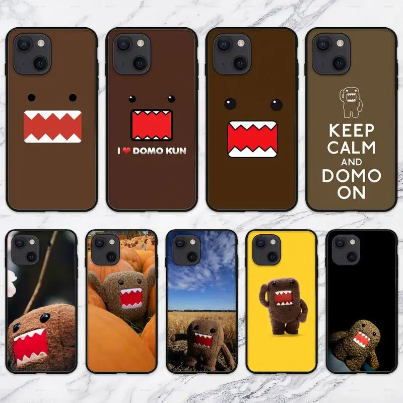 Милый чехол для телефона с героями мультфильмов Домо-кун iPhone 11 12 Mini 13 Pro XS Max X 8 7 6s