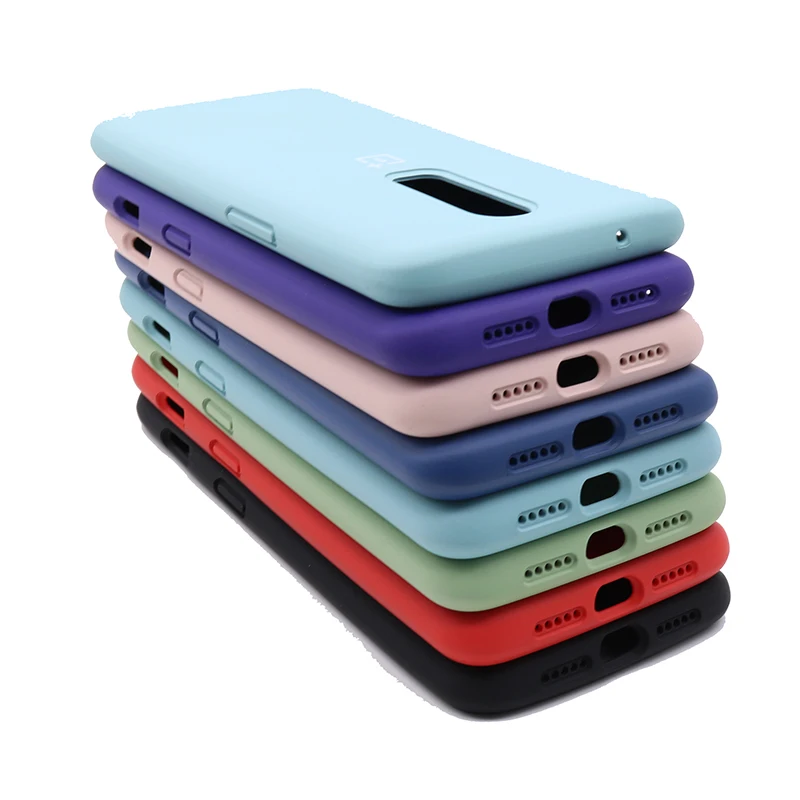 Оригинальный чехол для Oneplus 6 T из жидкого силикона мягкий One Plus 1 + с полной защитой