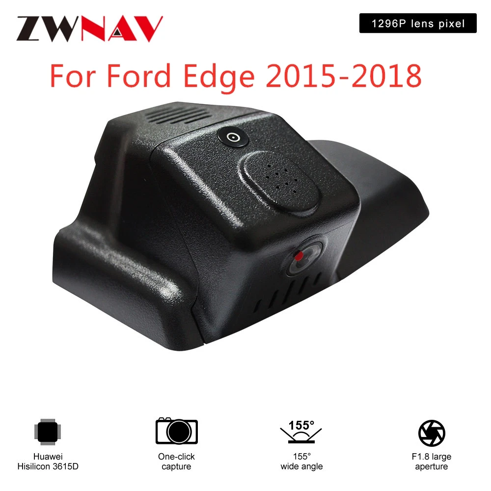 Скрытый HD рекордер для вождения предназначенный Ford Edge 2015 2018 DVR Dash cam Автомобильная