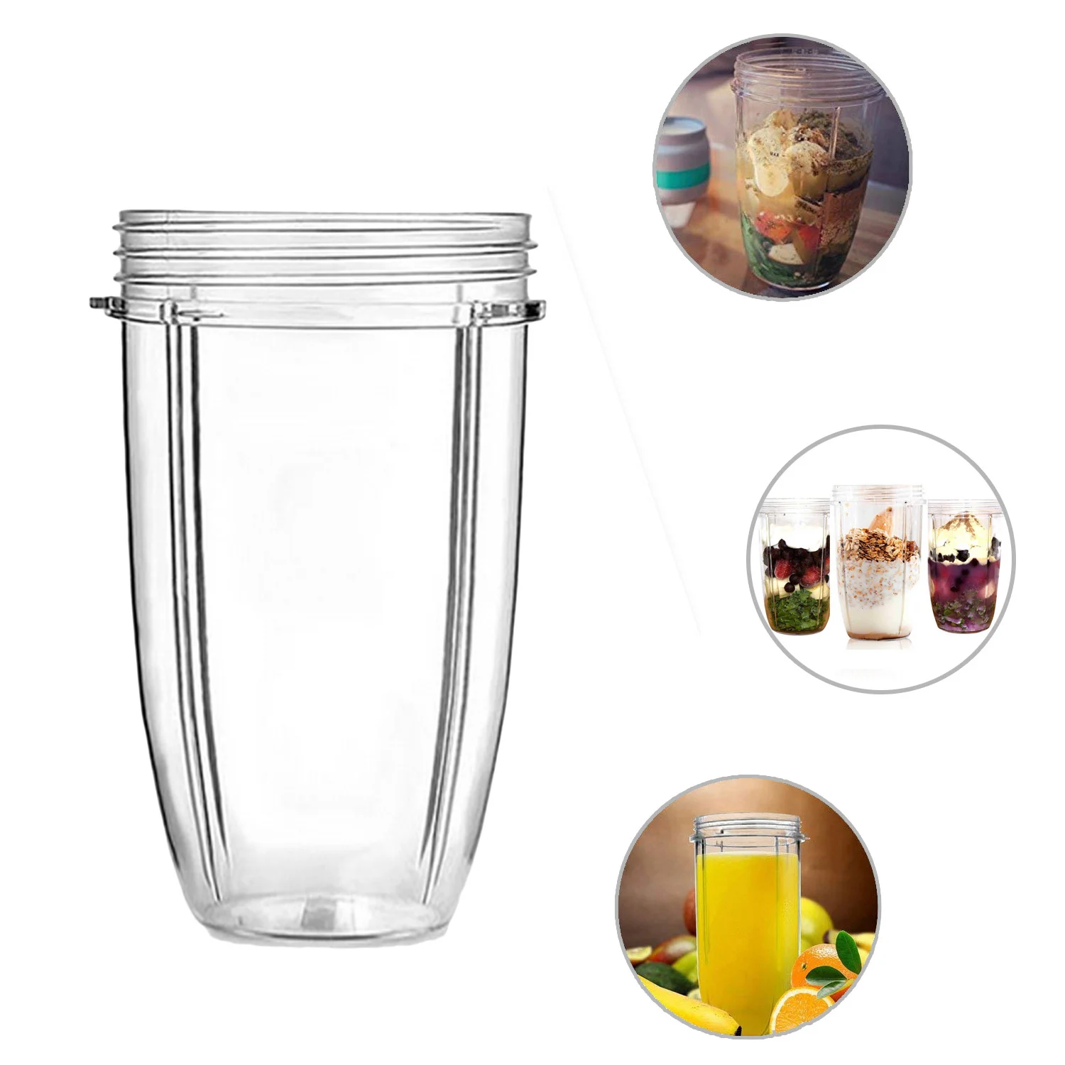 Behogar 4 шт. запасные части для блендера аксессуары комплект с 32 унций чашки крышки