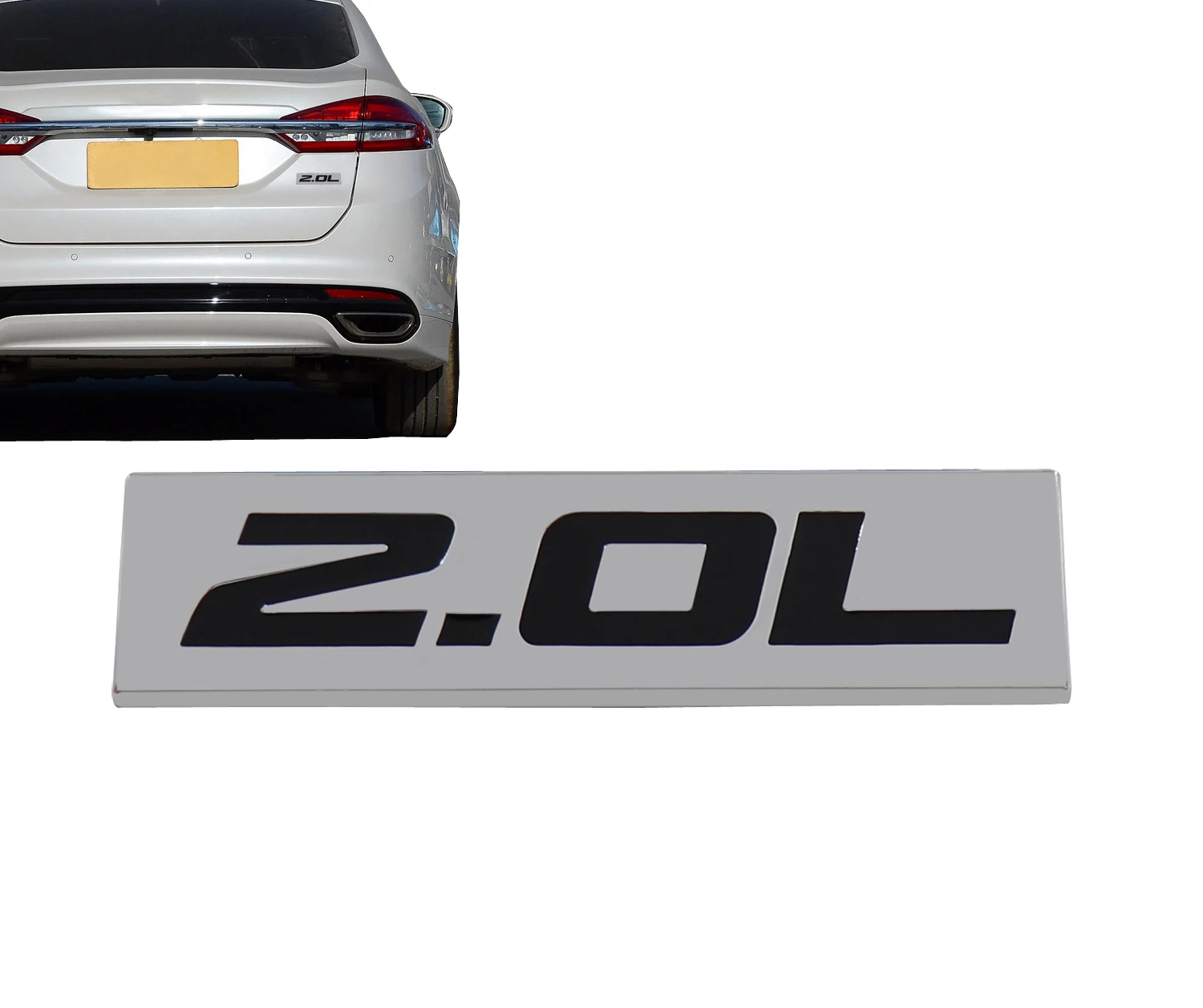 Хромированная черная наклейка на крышку багажника 2 0 л | Автомобили и мотоциклы