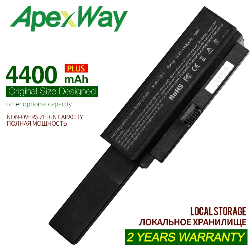 ApexWay 11 1 V 4400mAh для телефона 4311 4210s 4310s 4311s Series HP Аккумулятор ноутбука OB91 OB92 XB91 |